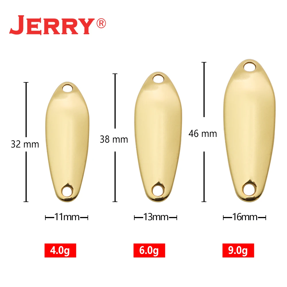 JERRY 50pieces 3.5g 5g Unpainted Micro Quality DIY Trout Pike Fluttering  Blank Metal Lure Spinning Fishing Spoons - AliExpress