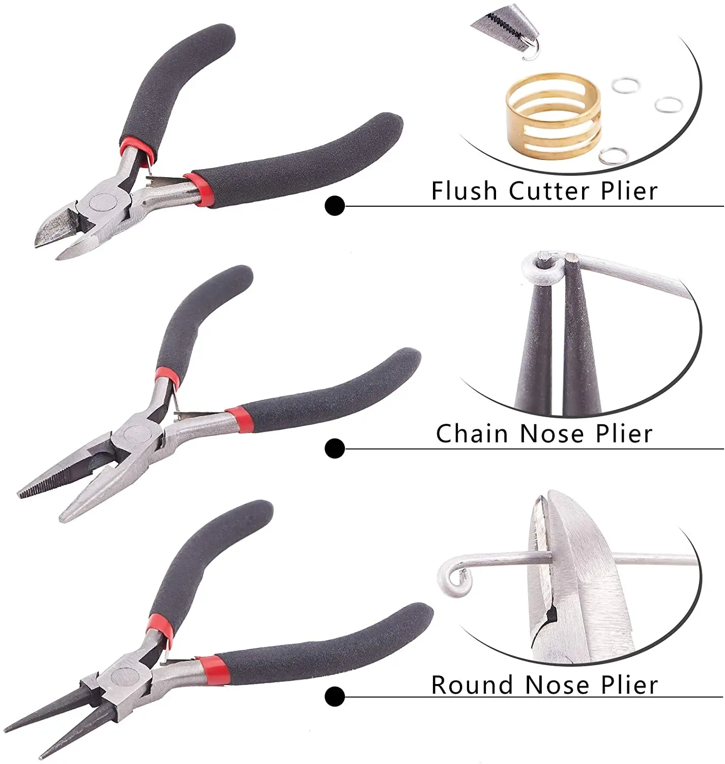 Mini Pliers Diagonal Pliers Long Needle Nose Cutter Handcraft