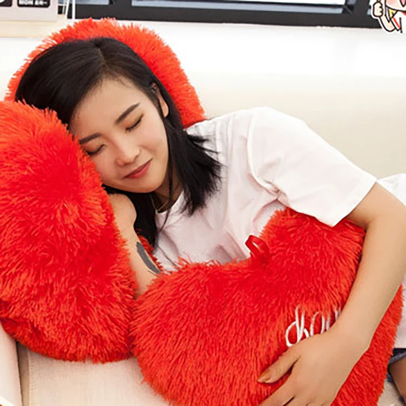 19-32cmbaby kids Pillow Cuddle Pillow Heart Lovely Pillow Bumpers cotton Christmas kids room decor for gift THM033