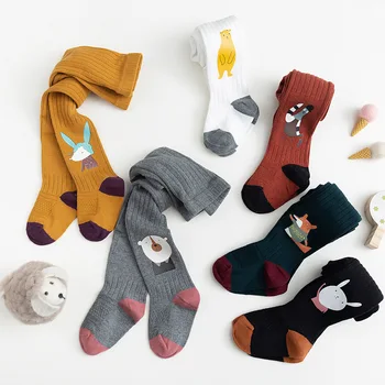 

1-12Y New Children's Pantyhose Autumn And Winter Cute Cartoon Printed Girls Pantyhose Girl Pantyhose Dance Tights Children Tight