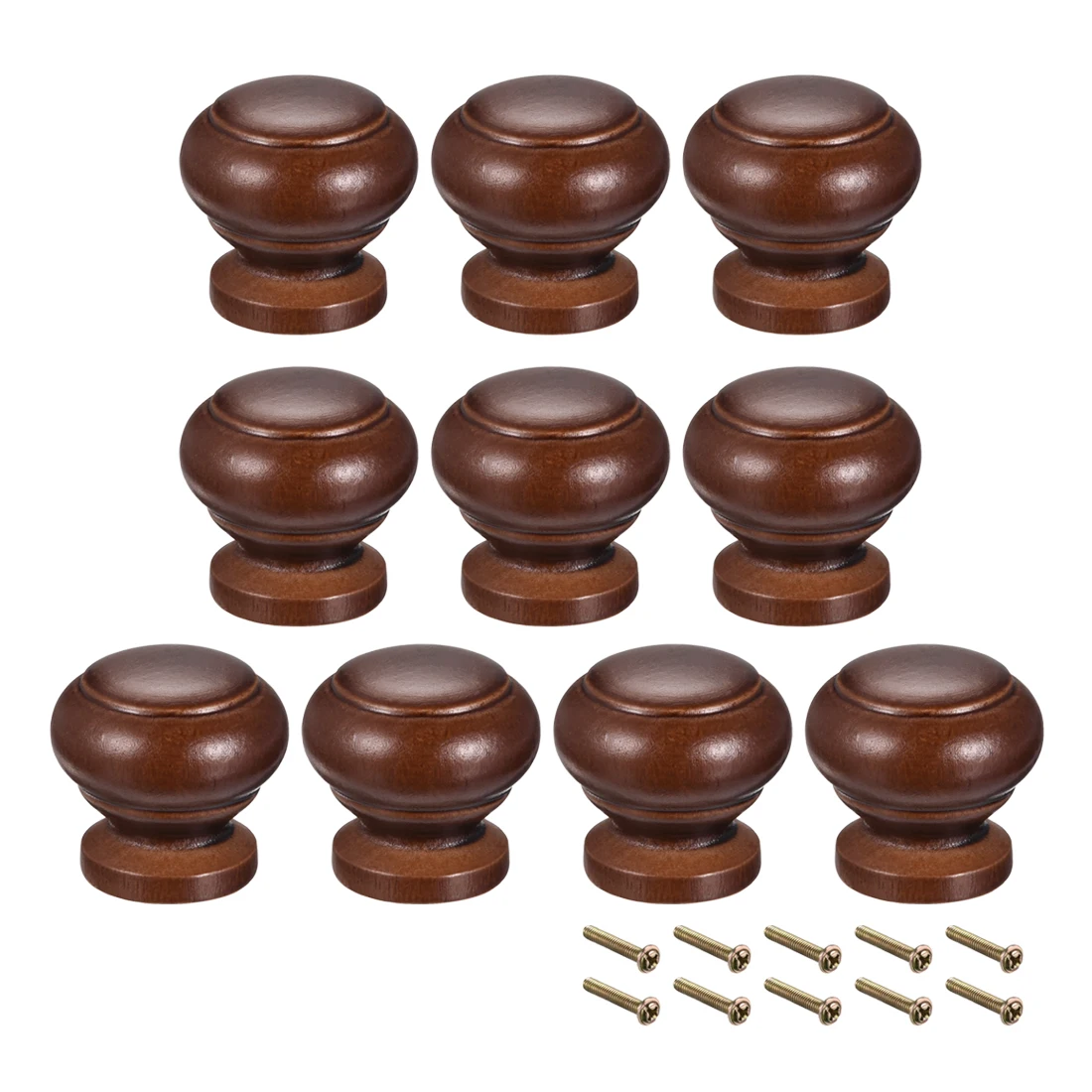 

uxcell Round Pull Knob Handle 25mm Dia Cabinet Furniture Bedroom Kitchen Drawer 10pcs