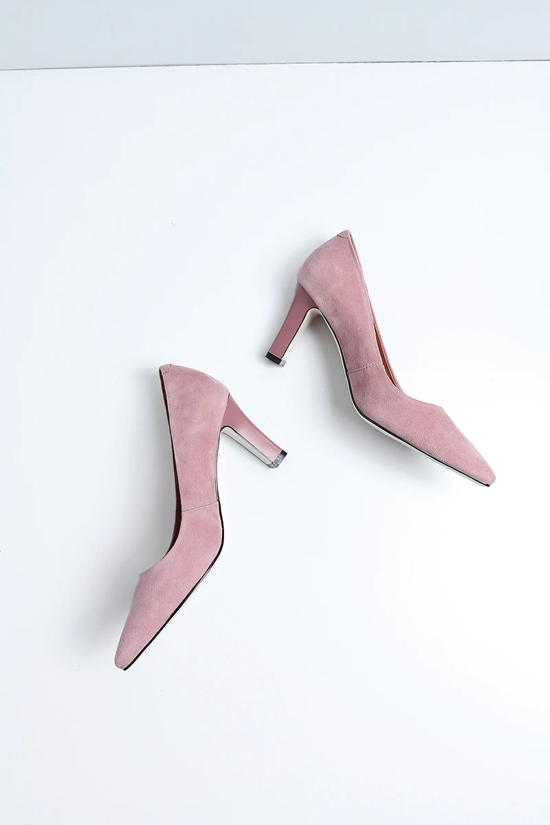 Chaussures femme; Новинка года; весенние туфли на высоком каблуке; женские туфли-лодочки; классические туфли-лодочки из натуральной кожи; Офисная Женская обувь; zapatos mujer