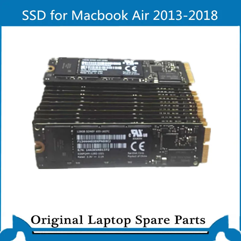 Оригинальный SSD для Macbook Air Retina A1465 A1466 256 ГБ 128 512 2013 2018|ЖК-экран ноутбуков| |