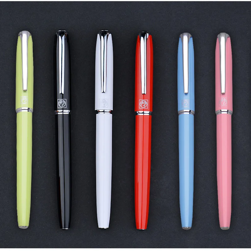 luxury High quality brand color classic 916 Fountain Pen Elbow beauty pen gift lettering gift box Stationery Office Supplies 4
