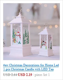 Ew рождественские украшения для дома светодиодный 1 шт. Рождественская свеча с светодиодный светильник для чая свечи для украшения елки Kerst