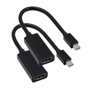 

2PCS Mini Display Port DP to HDMI Adapter HDTV Adapter Converter Cable Compatible for Apple Air Pro