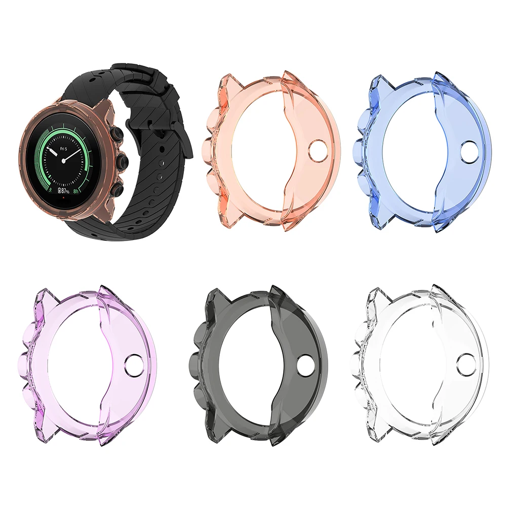 Suunto 9 Baro Spartan Sport Wrist HR baro용 TPU 케이스 커버 프로텍터 프레임 패셔너블 다이얼 손목 시계, 선물용