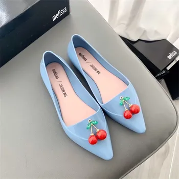 

Melissa Original Cherry Women Adulto Jelly Shoes Sandals 2020 New Summer Sandals Melissa Female Shoes Non-slip Women Sandals