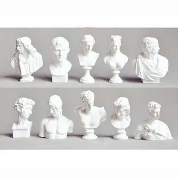 

Sales 10PCS/SET Sketch Head Statue Gypsum Bust Mini Statue Gypsum Sketch Line Drawing Teaching Aids G1743