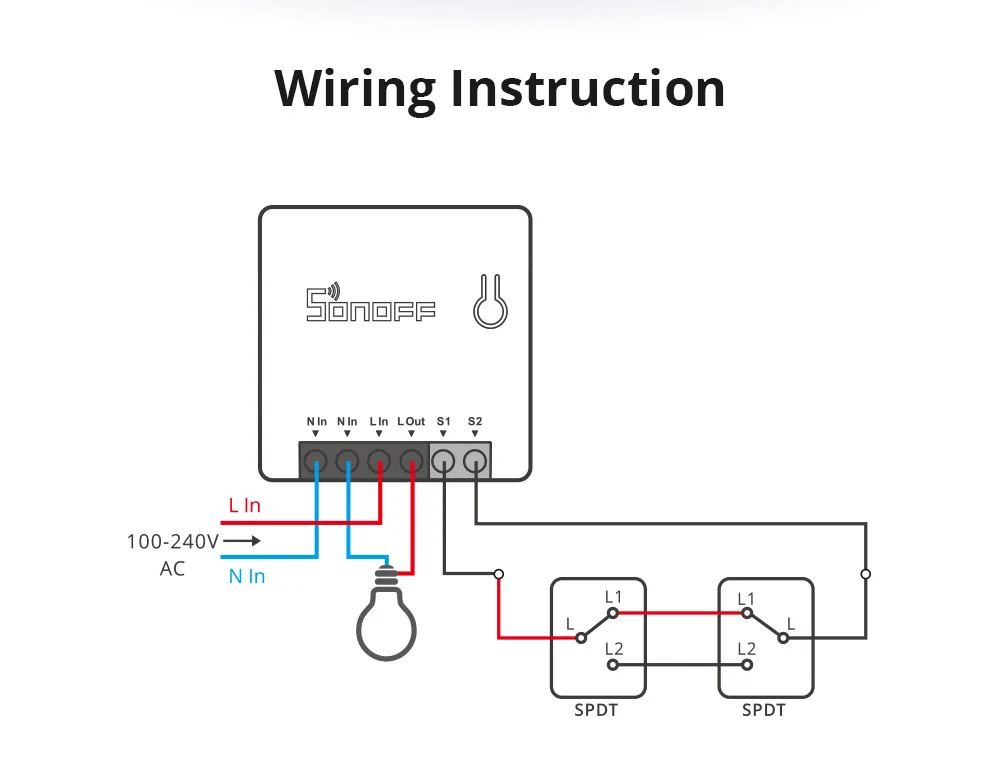 SONOFF ZBMINI Zigbee Smart Light Switch Module Two Way Control Switch Smart Home Works With Smartthing Alexa Google Home Hot