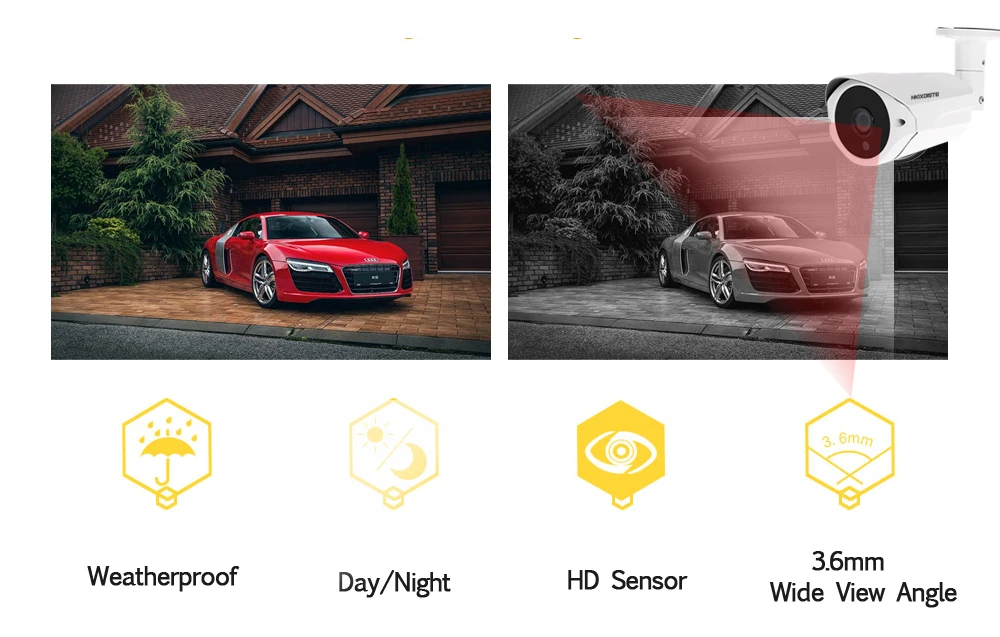 Полный AHD 5MP H.265 видеонаблюдение 8 камера наблюдения набор для видеонаблюдения Открытый День/Ночь 40 м система просмотра AHD камера