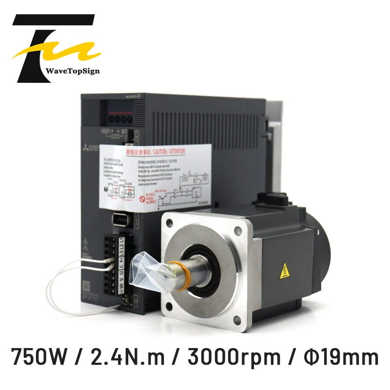 Mitsubishi AC Servo Motor Kits Driver MR-JE-70A and HG-KN73J-S100 750W 2.4NM 3000RPM | Обустройство дома