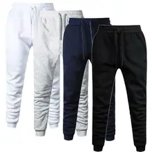 Mnner Baumwolle Jogger фитнес-студии Hosen Frhling Herbst Mnnlichen повседневные эластичные фитнес мешковатые Hosen Herren флис
