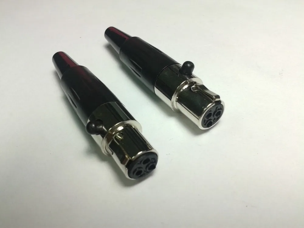 500 PCS high quality Mini XLR 3-Pin Female Jack Audio Cable adapter New