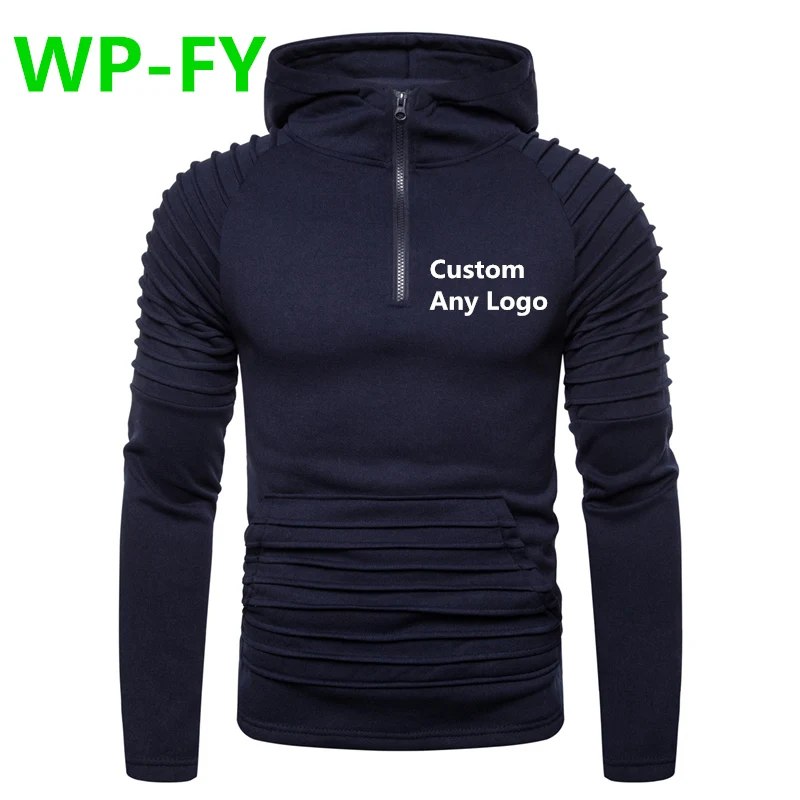 WP-FY принт каждый Логотип Мужская Полная Толстовка однотонная толстовка хип хоп Уличная однотонная толстовка мужская Harajuku осенняя куртка
