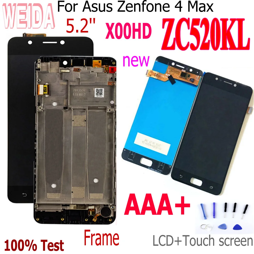 Дисплей 5 2 ''для Asus Zenfone 4 Max ZC520KL сенсорный экран с дигитайзером в сборе и рамка