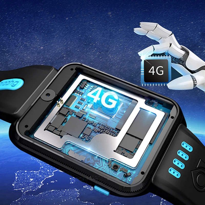 Умные часы 4G Удаленная камера gps Wi-Fi ребенок студент Whatsapp Google Play умные часы видео вызов монитор трекер местоположение телефон