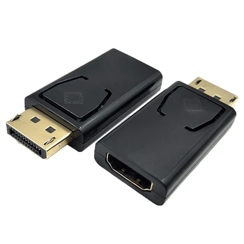 

2PCS DP To HDMI Adapter HD 1080P 3D Displayport Male To HDMI Female Converter 1.4V Gold Plated Video Adapter for PC TV