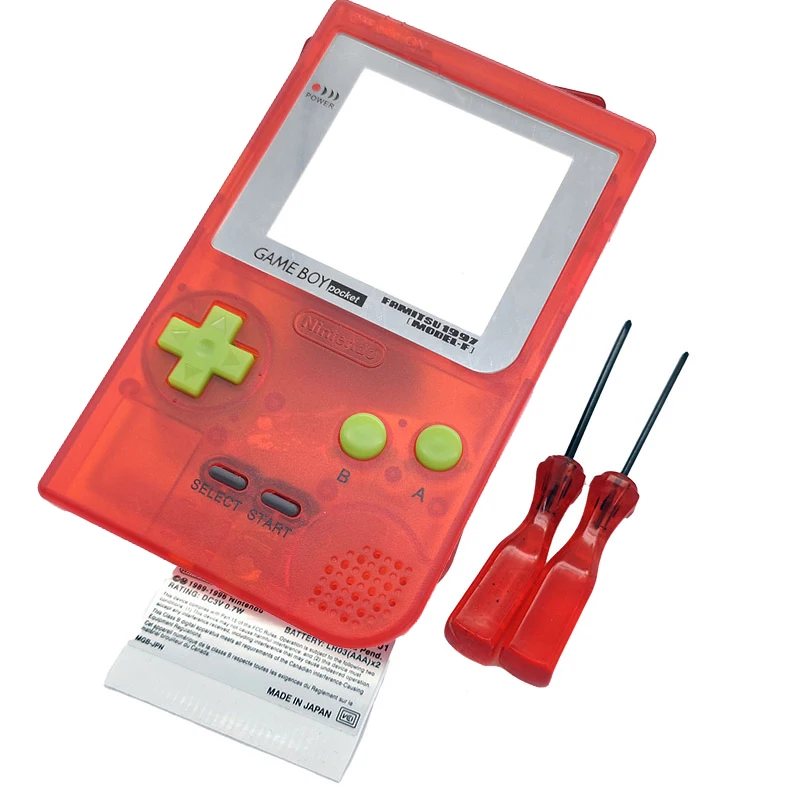 Shell Case Hoursing Per Gbp Game Boy Gameboy Pocket Sostituzione Con Cacciavite A Bottone