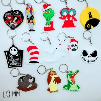 

Anime cartoon crocodile PVC Key chain cos ghost seal terror novelty personality souvenir fashion children women keyrings party