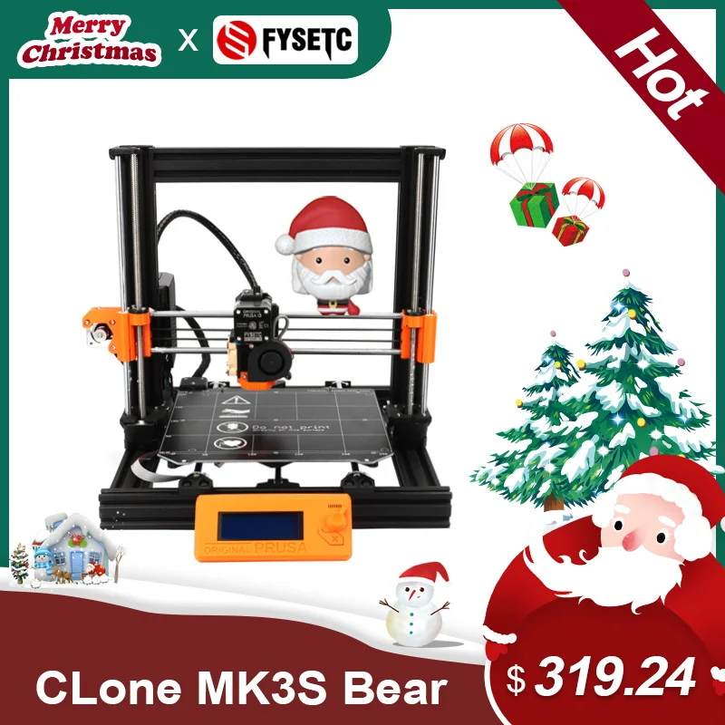 Полный комплект для копирования 3D-принтера Prusa i3 MK3 DIY Bear Upgrade 2040 V-слот полный (без