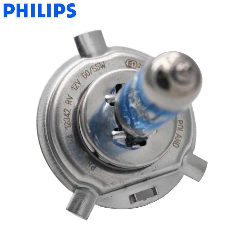 Philips H4 H7 9003 Racing Vision + 150% более яркие Автомобильные фары Hi/lo галогенная лампа ралли