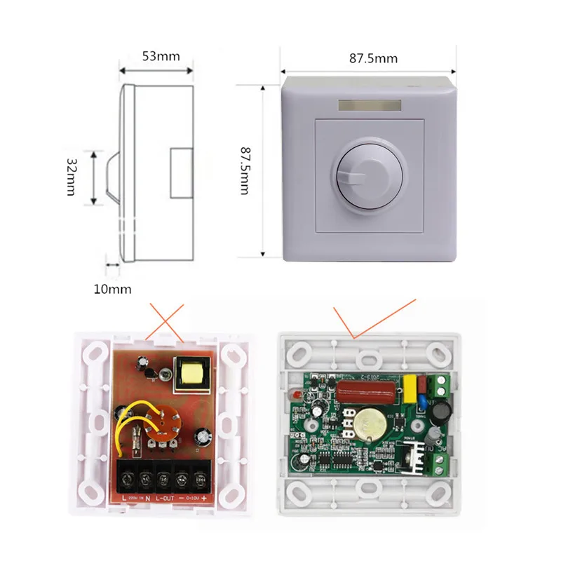 Max 300W Wall Dimmer Switch LED Dimmer With 14 Keys IR Remote Control For Dimmable Spot Lamp COB Led Down Light AC110V-240V