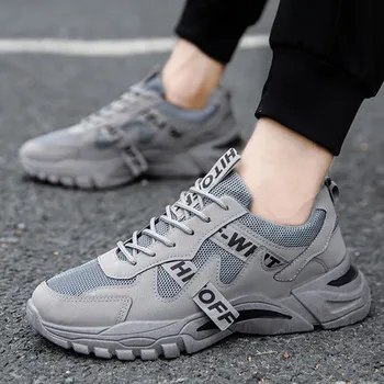 

cheap New Fashion Classic Walking Quality Super Men Shoes Outdoor Breathable Lightweight Trainer Sports Resistant