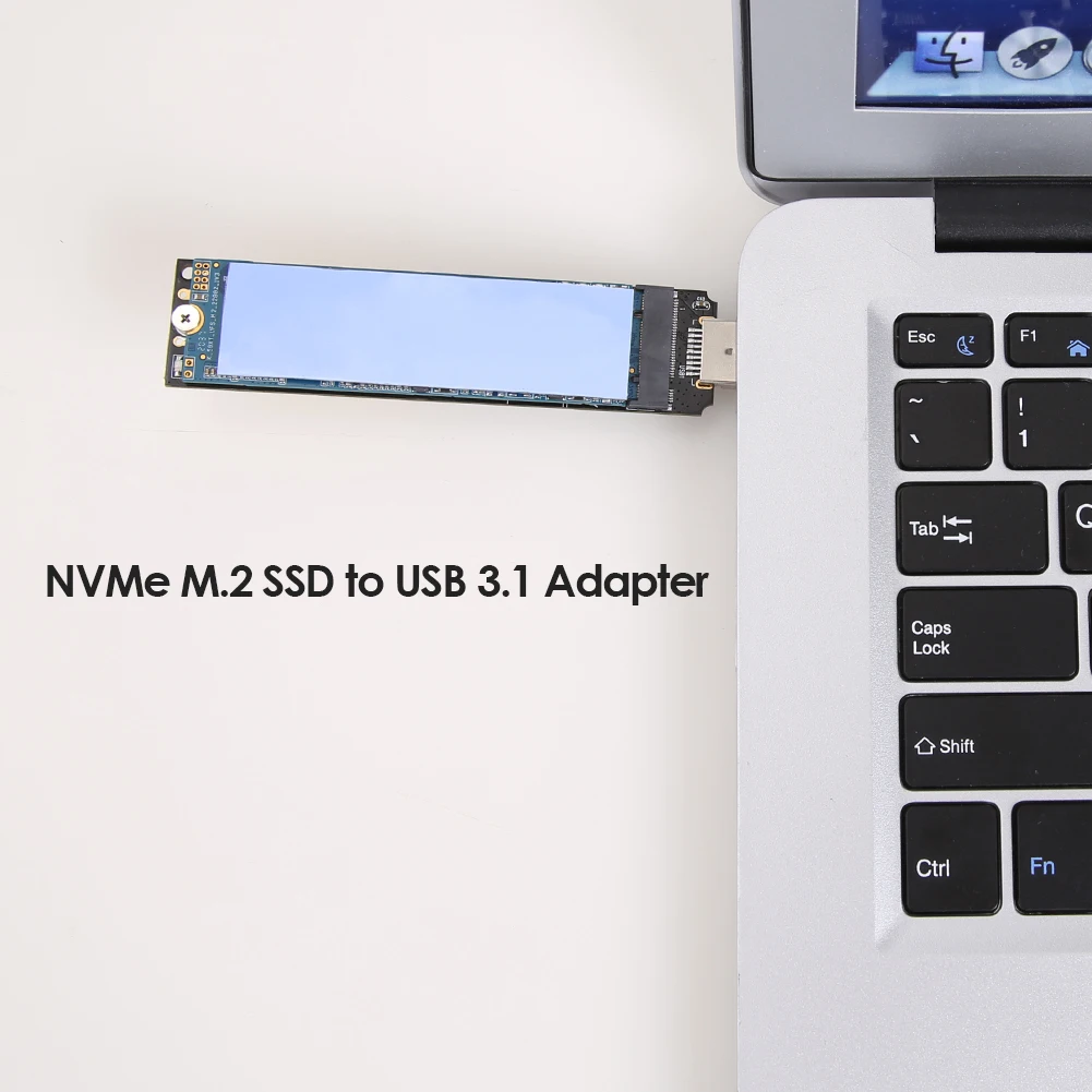 hard disk case 3.0 RTL9210 Chip M.2 NGFF M Key SSD to to USB 3.1 Type A Card HDD Case with USB Cable Pouch New NVMe to USB Adapter hard disk adapter case