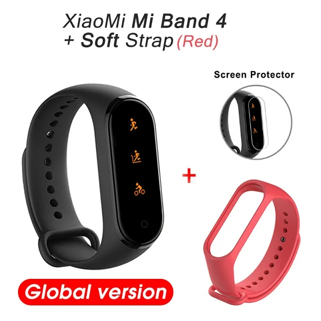 Xiaomi mi смарт-браслет 4, полноцветный экран, mi Band 4 mi 4, смарт-браслет, фитнес-браслет, Bluetooth, водонепроницаемый смарт-браслет - Цвет: Package 8