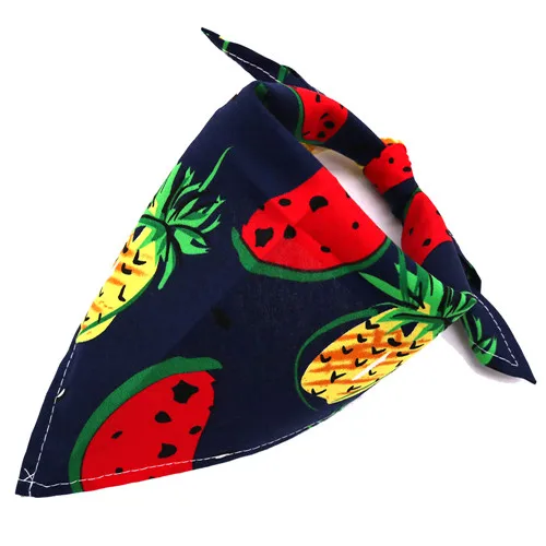 watermelon 3 Ошейник для собак и кошек галстук для домашних животных уход аксессуары персонализированные собаки фруктовый принт собачий шарф для питомца регулируемый размер - Цвет: watermelon 3