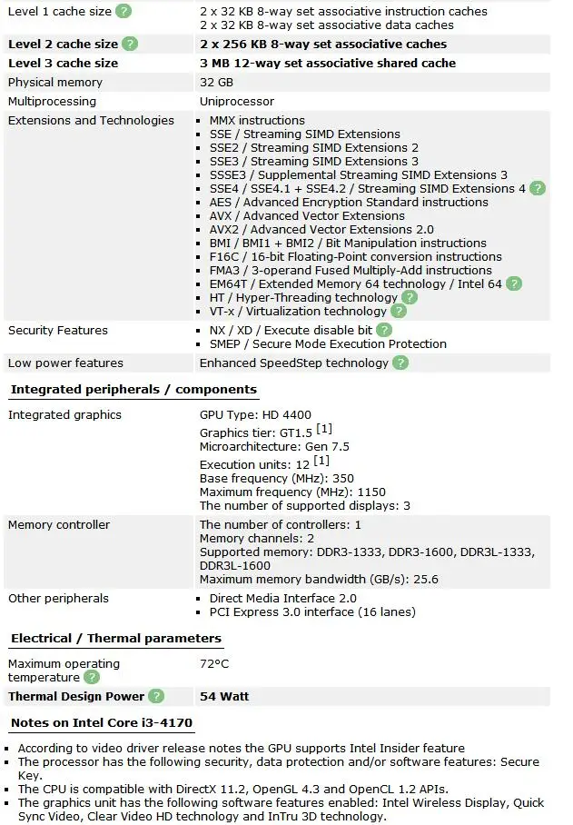 Процессор Intel Core i3-4170 3,7 GHz Quad-Core SR1PL 55W LGA 1150 i3 4170 cpu, протестированный рабочий