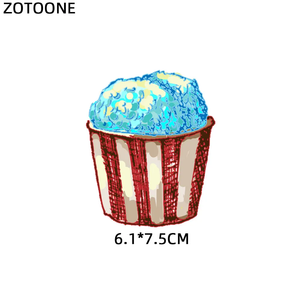 ZOTOONE мороженое апельсины ананасы наклейки для железа передачи одежды DIY аксессуары футболки Платья моющиеся теплопередачи H - Цвет: ZT1215