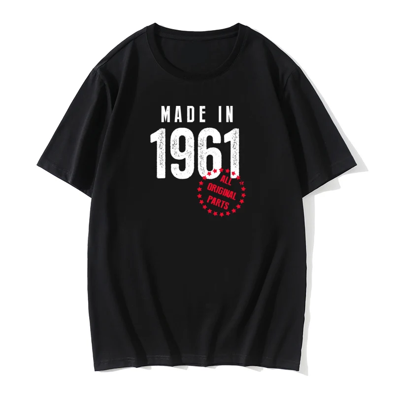 T-Shirt Mann Baumwolle Sommer Große Größe Print Street Wirklich Lustige T Shirts 1960 1961 1962 1963 1964 Papa Kurzarm herren Shirts – Detail 4