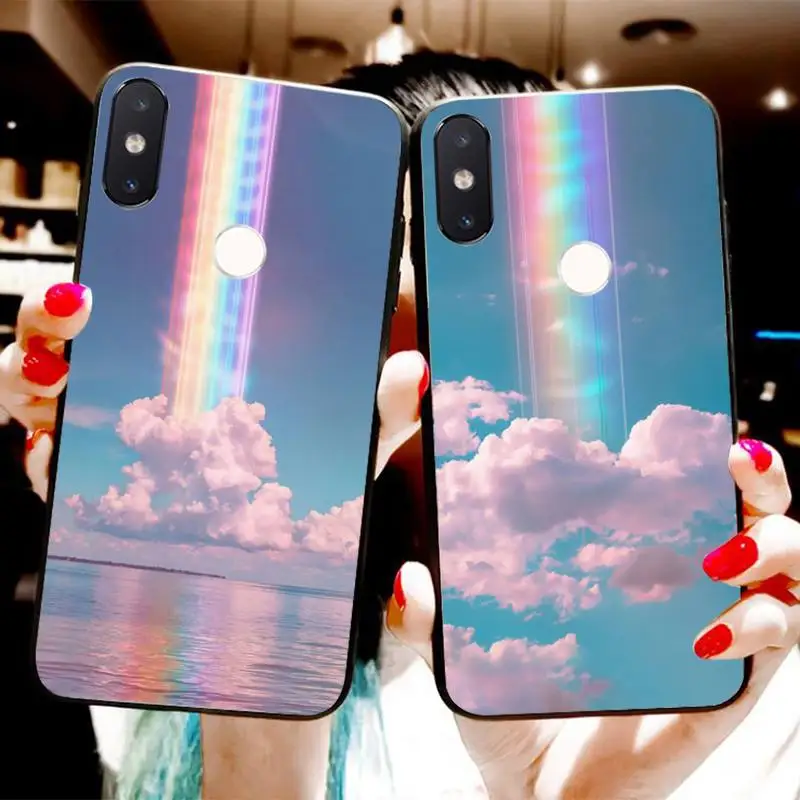 Чехол для телефона Cloud Dream Laser Xiaomi Mi8 9 10 9T 5 6 A1 A2Lite 9SE 8SE Mi8lite Mix2 Max3 F1 | Мобильные
