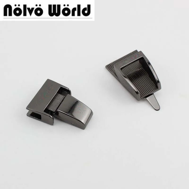 Замки мужские под старину черные серебристые 10 шт. 35 х25 мм|bag lock|gun blackdiy bag |