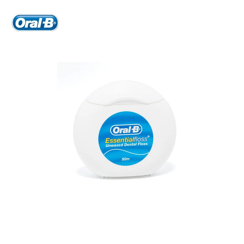 Oral B Dental Flosser Essential Floss Удобная невощеная нить Глубокая чистка гигиена полости рта