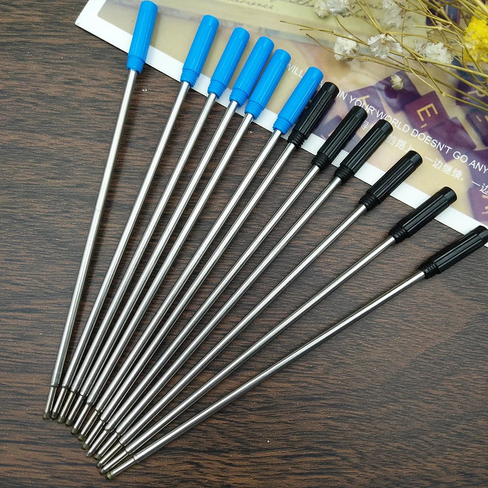 Ballpoint Pen Refills Replacement 11.7cm Writting Stationery School Supplies 10pcs/Lot Durable Signature Student Office Sketch