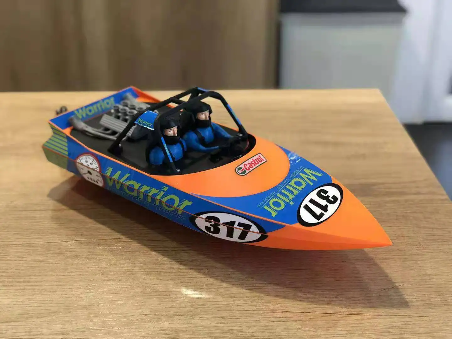 3D Print Brushless Remote Control Jet Boat Hull Horizon Printing Ship Model Toy Speedboat Body 39cm (Unpainted) | Игрушки и хобби