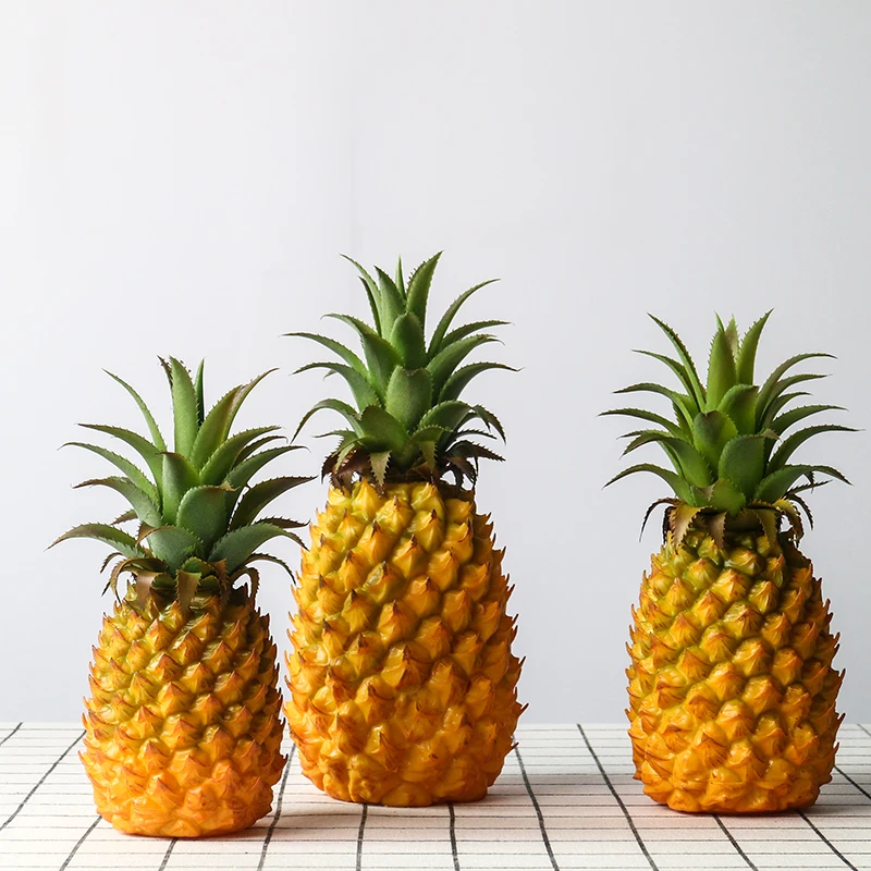 

Simulation Pineapple Ornament Fruit Model Toy Food Fake Pineapple Prop Simulation Plastic Vegetable Model Decoration Fake Ananas