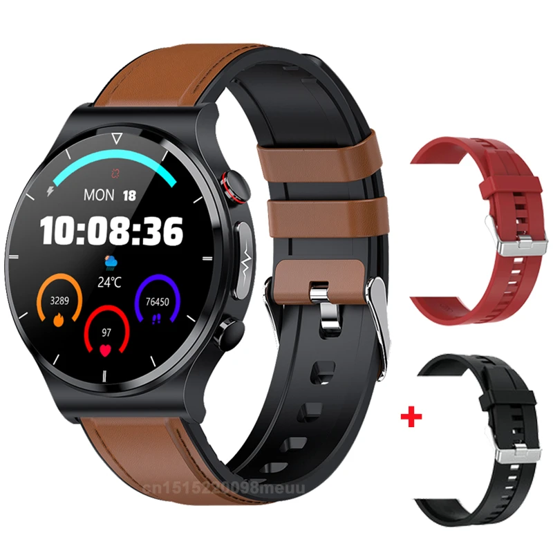 E88 Smart Watch Men Watch 1.32 inch Screen EGG Collector IP68 Waterproof BodyTemperature Wireless charger Watches PK E80 E86 