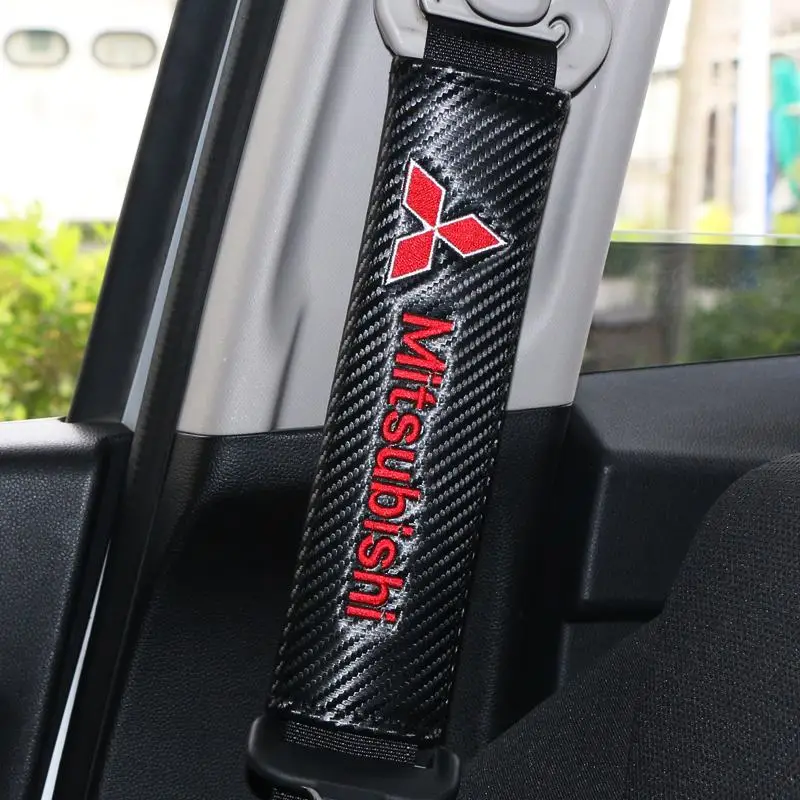 2 шт. углеродного волокна хлопка Защитная крышка чехол для Mitsubishi asx lancer outlander pajero Montero стайлинга автомобилей