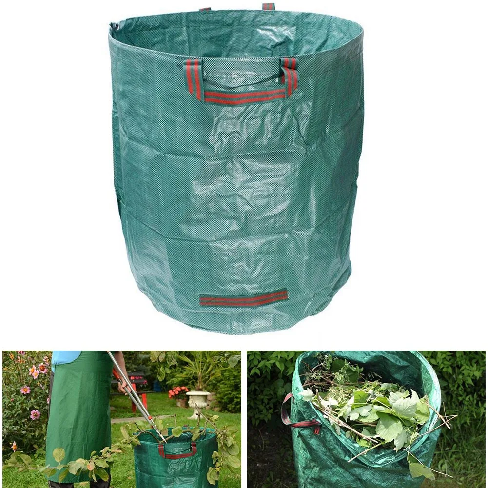 272L мешок для садовых отходов многоразового использования листьев травы газон бассейн Садоводство сумки MU8669