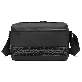 

Men'S Shoulder Bag Horizontal Version Diagonal Cross Bag Casual Bag Peritoneal Material Waterproof Outdoor Leisure Bag