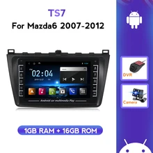 Radio Multimedia con GPS para coche, Radio con reproductor, Android, 16 GB ROM, WIFI, IPS, DVD, NO 2DIN, para MAZDA 6 2008 2009 2010-2012
