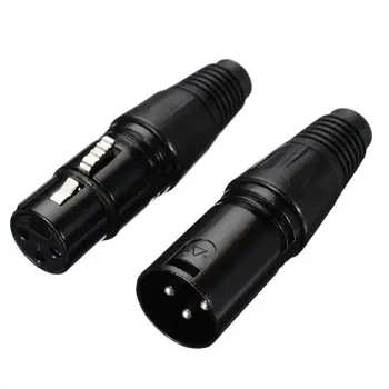 

3Pin XLR Male to Female Microphone Extension Cable Microphone Cables Plug Audio Socket MIC Audio Connector Adapter