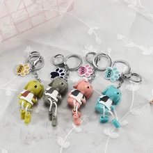 Милый щенок брелок креативный брелок COUPLE'S брелок мультяшный брелок Подвеска автомобиль брелок