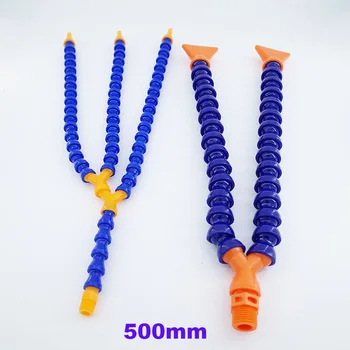 

5pcs/lot Round Cooling Tube with Swtich for G1/4 3/8 1/2 3/4 -L 500mm 2/3 Way Water Cooling Pipe Coolant Oil Y Plastic Pipe