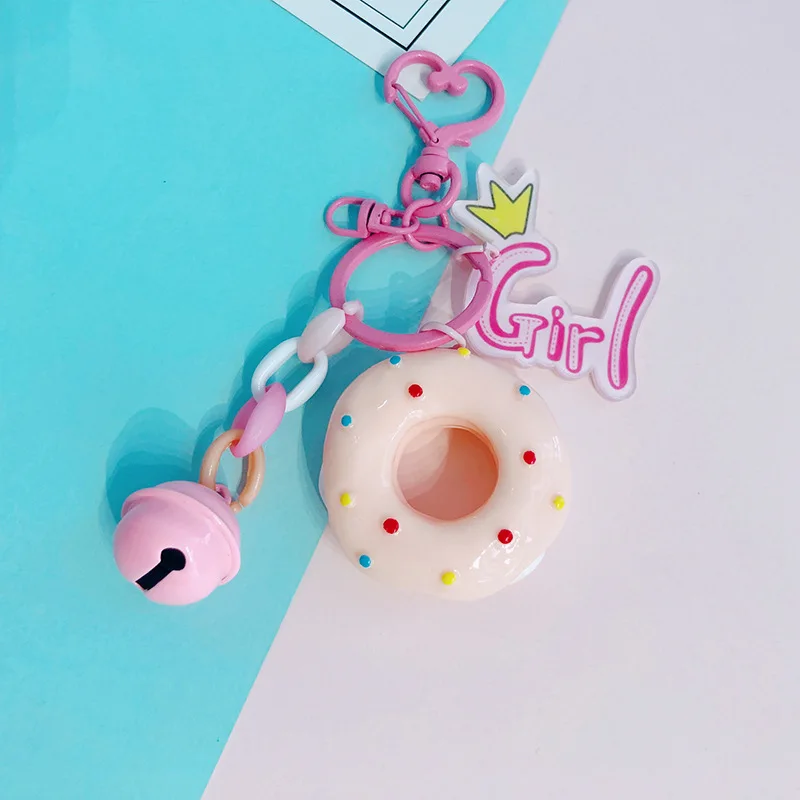 

Mini Cute Doughnut Keyringbag Charm Donut Keychain Cute Keyrings Women Keyring Or Girls Gift Keychain Car Key Chain