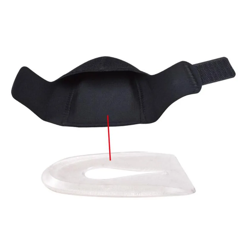 2pcs Gel Heel Pad Pain Relief for Plantar Fasciitis Sock Worn in Shoes Thin Heel Spur Foot Skin Care Protectors Sleeves